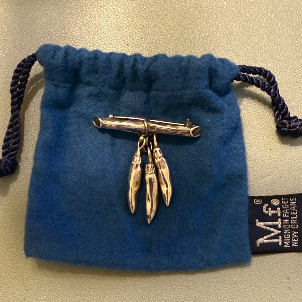 Mignon Faget Chili Pepper Pin